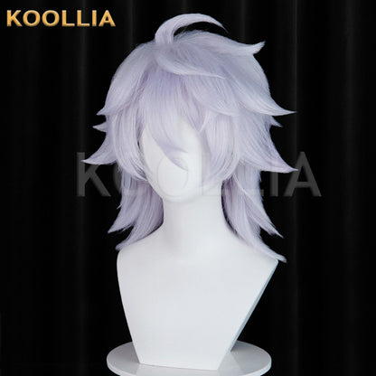 Roco Kingdom Enzo Mixed Silver Purple Flip-up Basic Wig