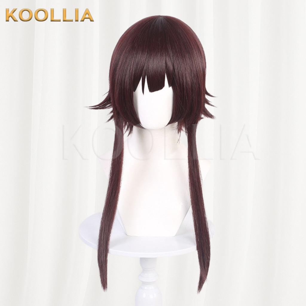 KonoSuba Megumin Dark Reddish Brown Basic Wig