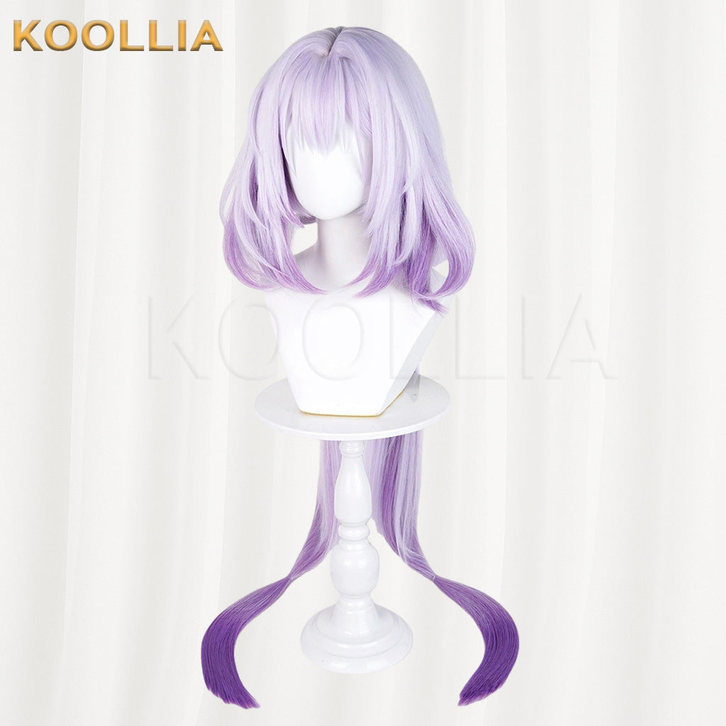 Honkai: Star Rail Castorice  White‑Purple Gradient Basic Wig