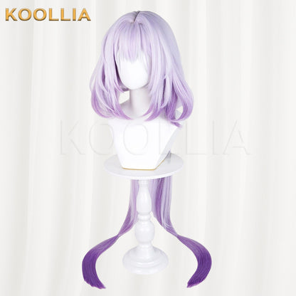 Honkai: Star Rail Castorice  White‑Purple Gradient Basic Wig