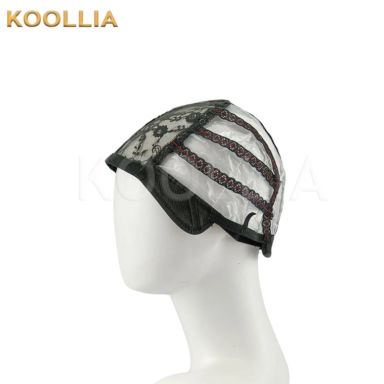 Lace front wig cap for wig making (Black)