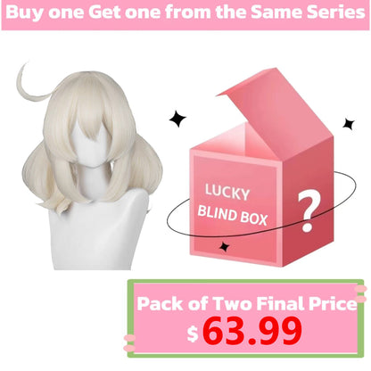 Genshin Impact Klee Long White Hair Basic Wig