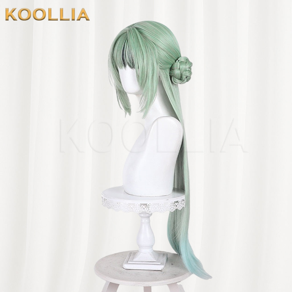 Arknights Sui Thirteen Green Gradient Basic Wig
