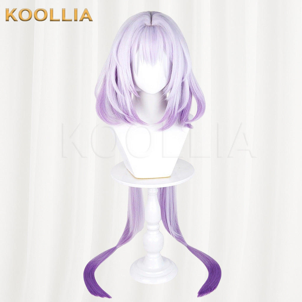 Honkai: Star Rail Castorice  White‑Purple Gradient Basic Wig