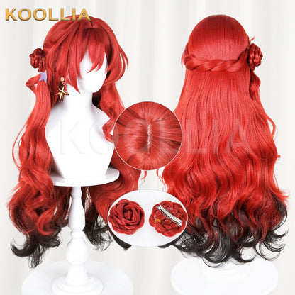 Honkai: Star Rail Himeko Red Gradient Black Basic Wig