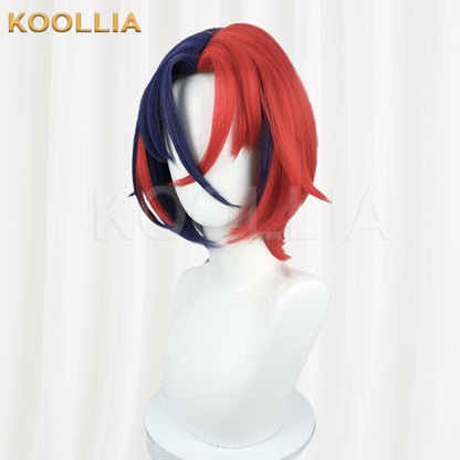 Fire Emblem Engage Alear Red & Blue Split Dye Basic Wig