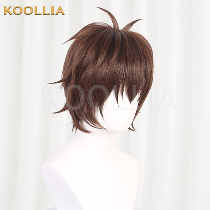 KonoSuba Satou Kazuma Warm Brown Basic Wig