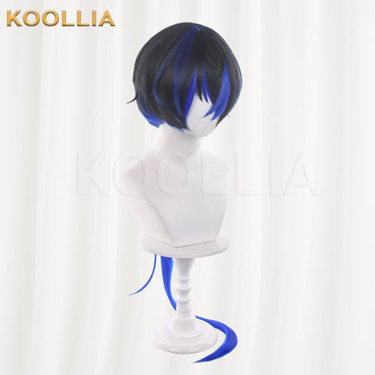 Neverness to Everness Daphthir Black Gradient Blue Basic Wig