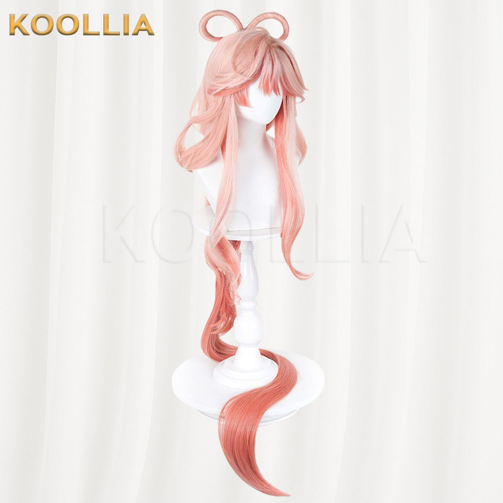 Arknights Asuka Haruka Pink‑Orange Gradient Basic Wig