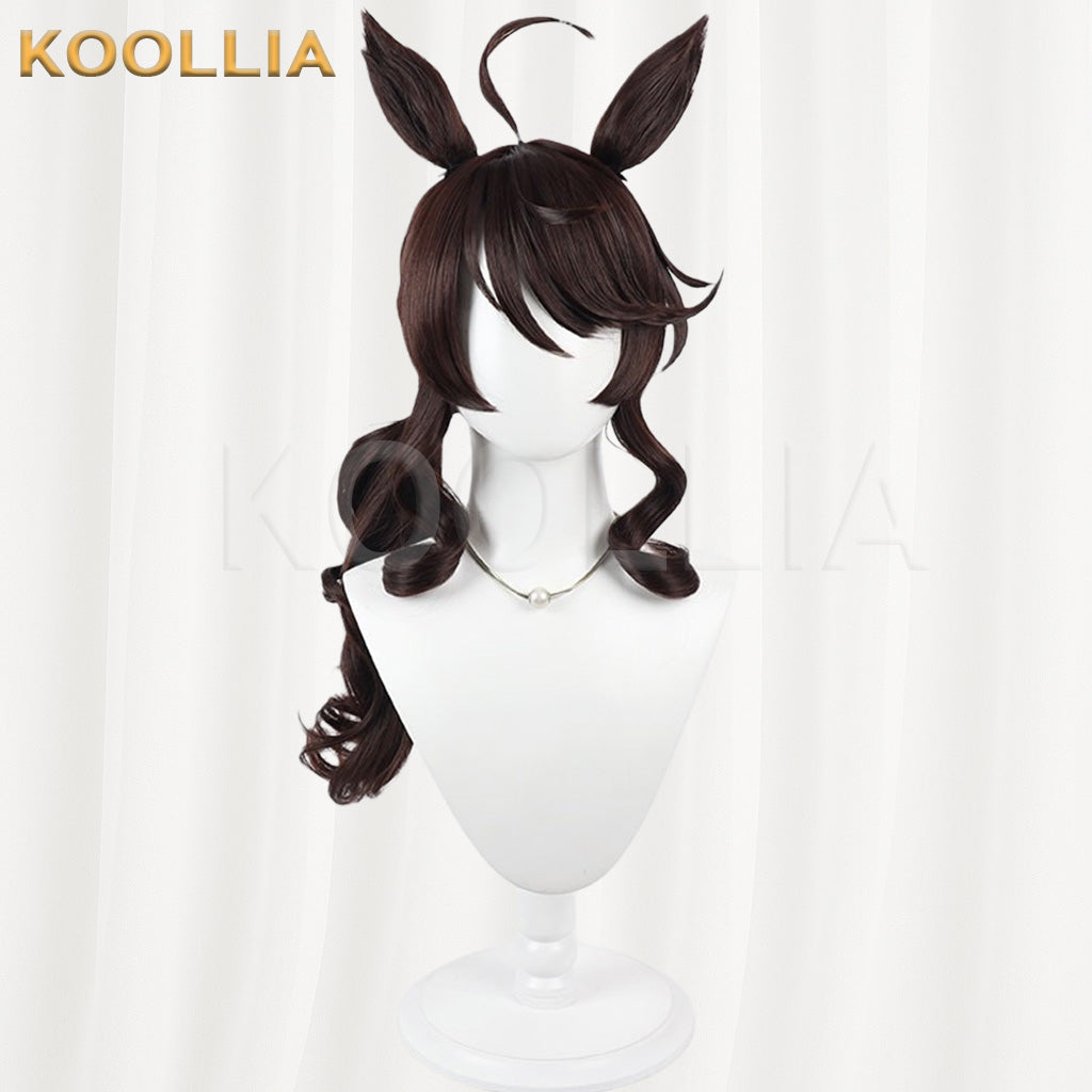 Uma Musume Pretty Derby Daring Tact Dark Brown Basic Wig