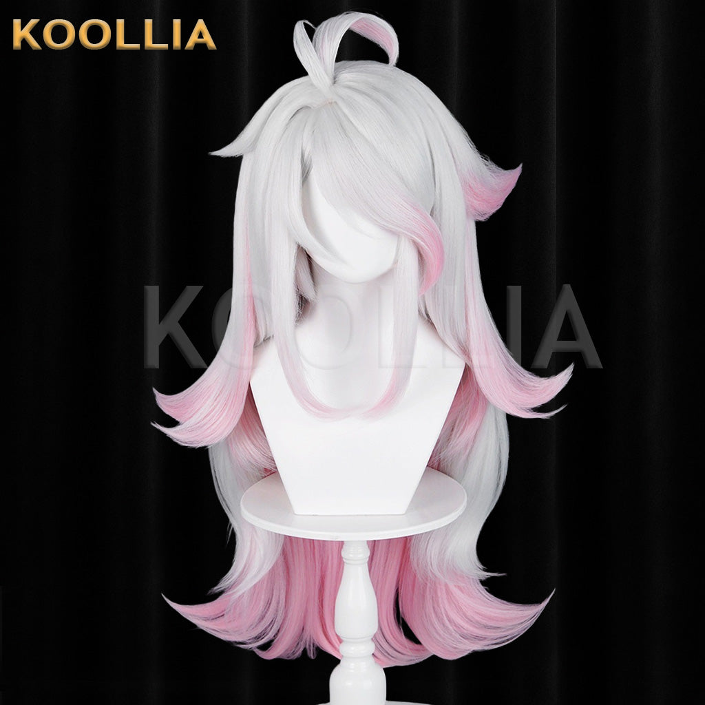 Locke Kingdom Iris White‑Pink Gradient Basic Wig