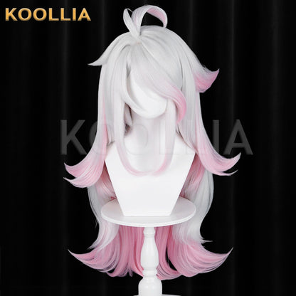 Locke Kingdom Iris White‑Pink Gradient Basic Wig