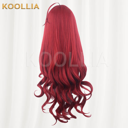 Mushoku Tensei Eris Boreas Greyrat Wine Red Long Wavy Cosplay Basic Wig