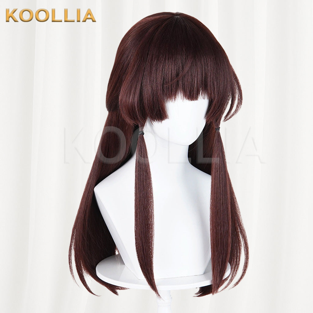 Touhou Project Hakurei Reimu Dark Reddish Brown Basic Wig