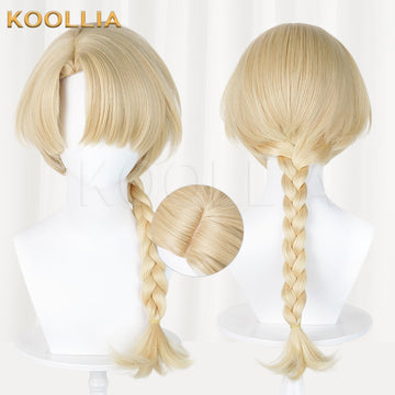 Path to Nowhere Jeanne Light Blonde Single Braid Basic Wig Multi-angle Display by koollia