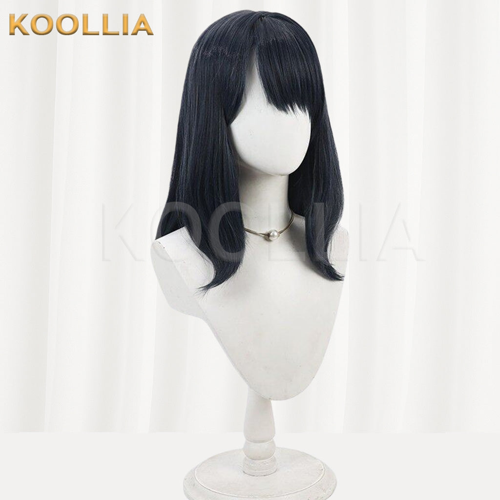 SSSS.GRIDMAN Takarada Rikka Pure Black Basic Wig