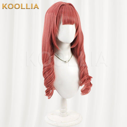 Azur Lane Cowpens Bean Paste Red Roman Curl Basic Wig