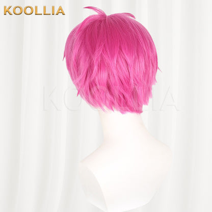 The Disastrous Life of Saiki K. Saiki Kusuo Hot Pink Basic Wig