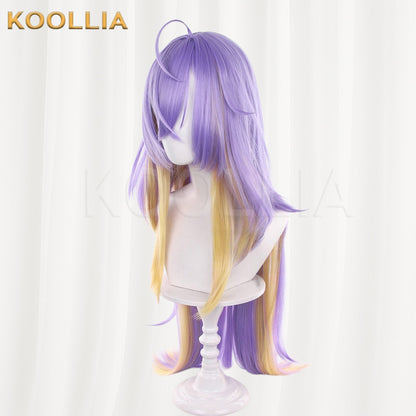 Neverness to Everness Fatia Purple With Yellow Highlights Basic Wig