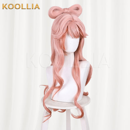 Arknights Haruhi Pink Orange Gradient Basic Wig