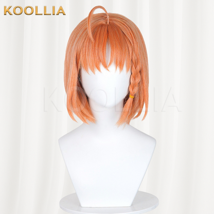 LoveLive Sunshine Chika Takami Warm Orange Bob Basic Wig