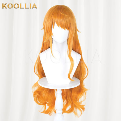 One Piece Nami Orange Yellow Basic Wig