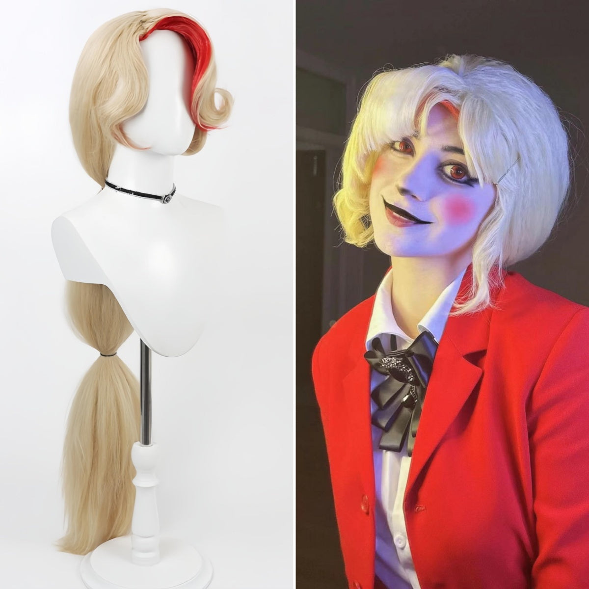 Hazbin Hotel Charlie Morningstar Lange gelbe Haare Basic Perücke