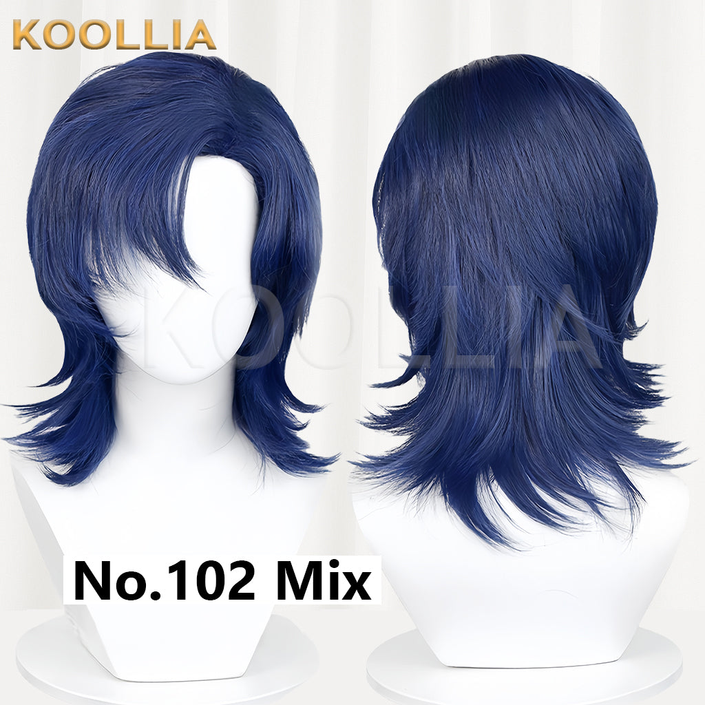 All-purpose Wig Matte Wolf Cut Wig with Side Parting