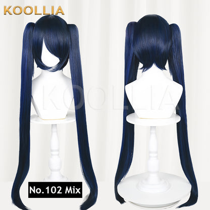 All-purpose Wig Hatsune Miku Twintails With Tiger Mouth Clip