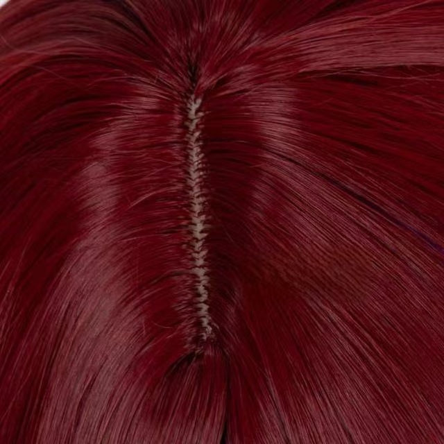 Genshin Impact Chasca Long Red Hair Basic Wig