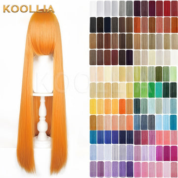 All-purpose 600g Upgraded Thickened Version 100cm Universal Long Straight Wig - KOOLLIA