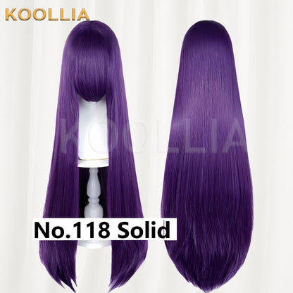 Thickened All-purpose 100cm High Temperature Root Boost Basic Wig with Scalp Top (Around 600g)