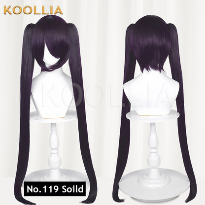All-purpose Wig Hatsune Miku Twintails With Tiger Mouth Clip