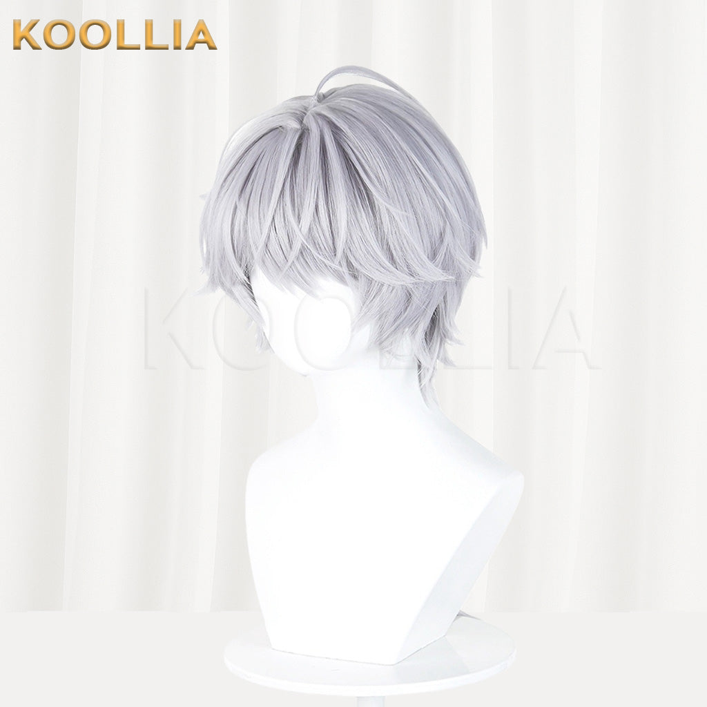 Arknights Endfield Adasil Silver Gray Layered Ponytail Basic Wig