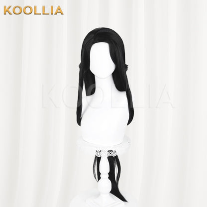 Demon Slayer Kimetsu no Yaiba Kotoha 100cm Extra Long Black Ancient Style Basic Wig