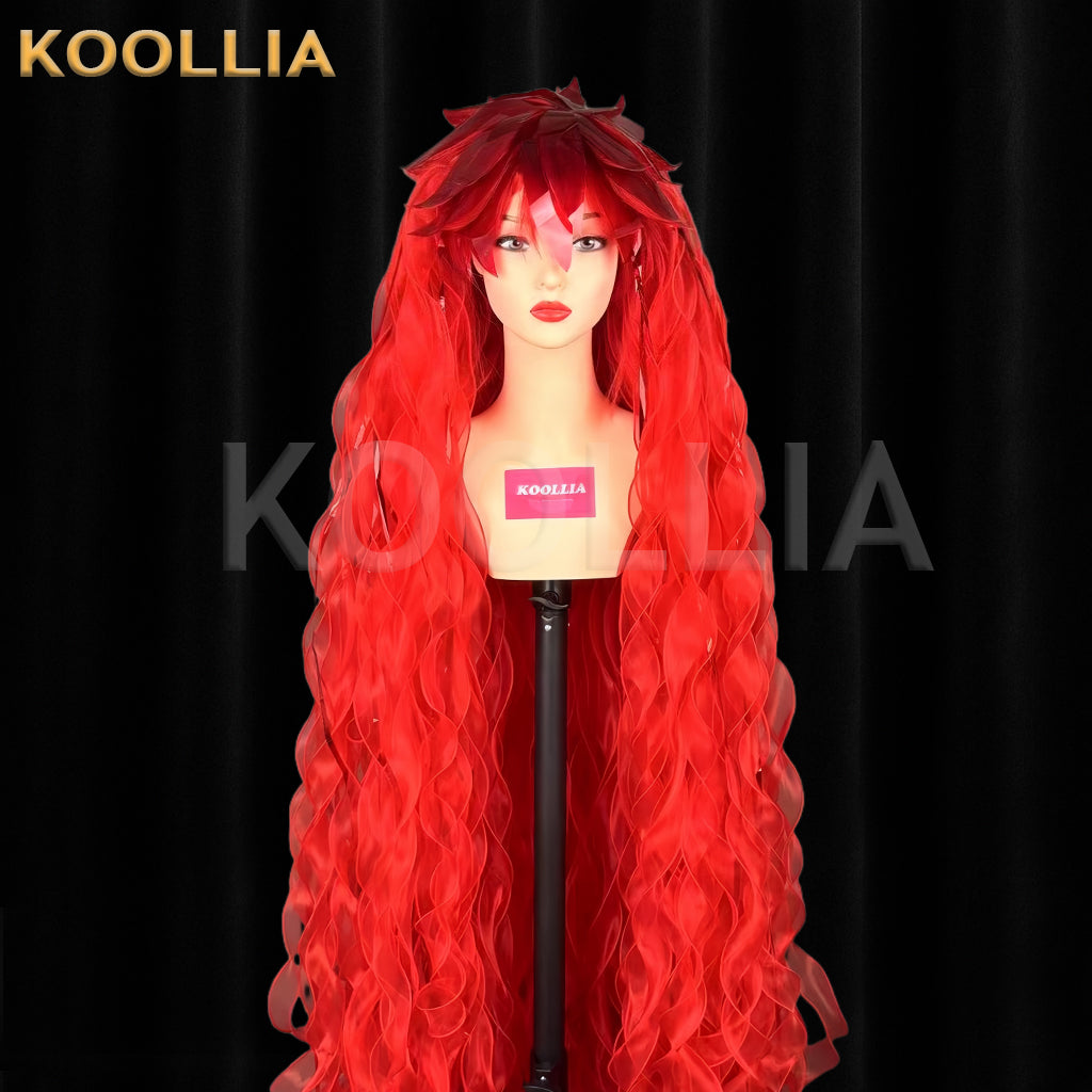 Land of the Lustrous Padparadscha Long Red Hair Basic Wig