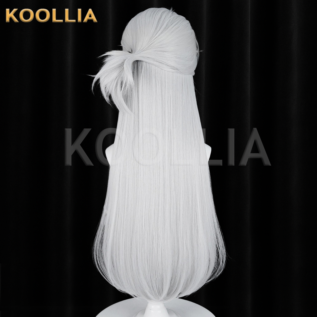 Under the Night Wild Wolf Solid Silver White Basic Wig