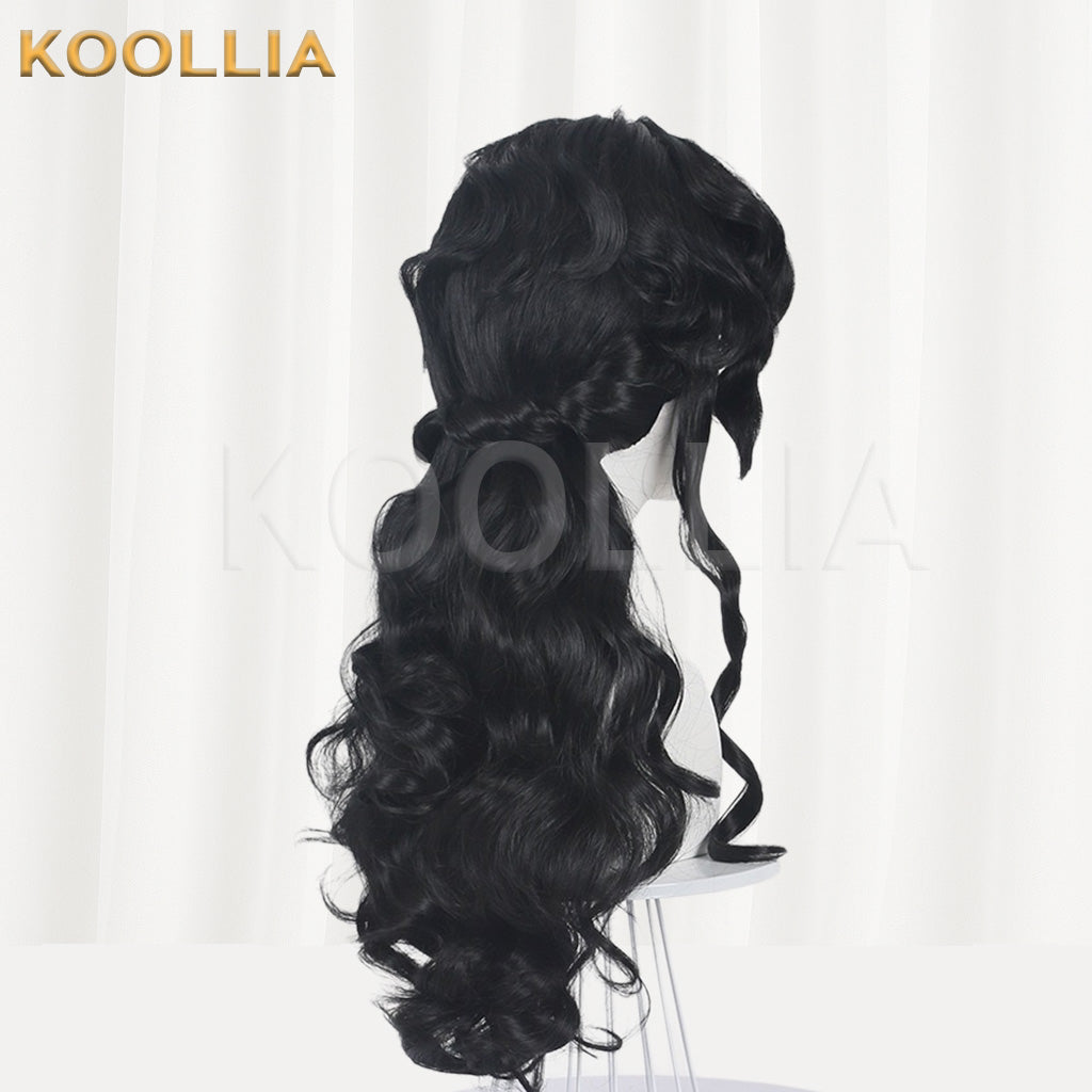 Reverse: 1999 Anjo Nala Black Center Part Long Wavy Basic Wig