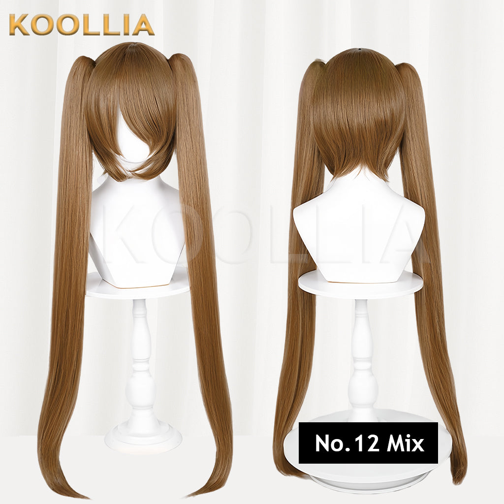 All-purpose Wig Hatsune Miku Twintails With Tiger Mouth Clip