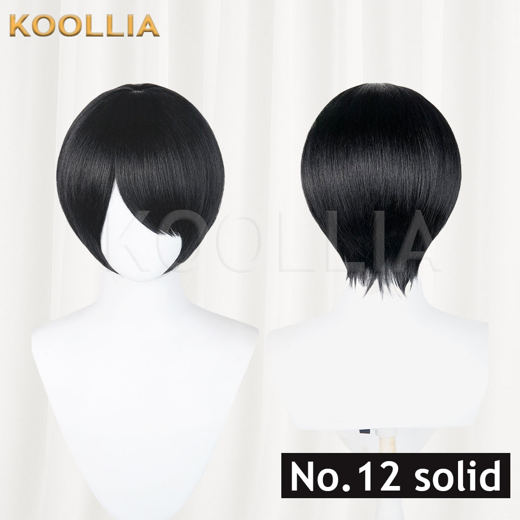 All-purpose 30cm Fluffy Mixed Fiber Short Hair Heat Resistant Basic Wig