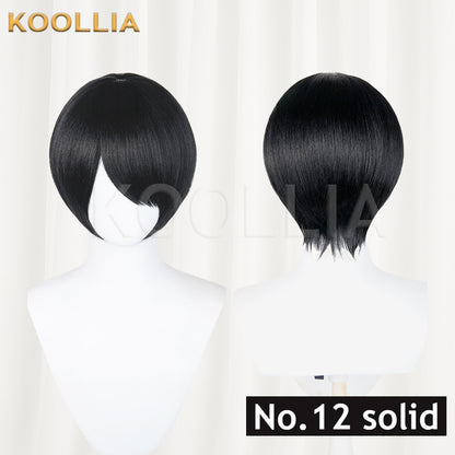 All-purpose 30cm Fluffy Mixed Fiber Short Hair Heat Resistant Basic Wig