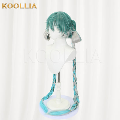 Virtuelle Sängerin Miku Perücke Waschbär Baby Lange Grüne Haare Basic Perücke