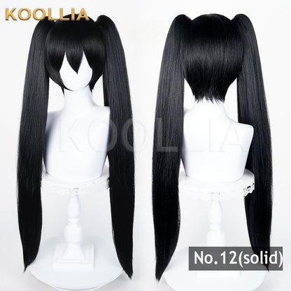 All-purpose 80cm Thick Fluffy Corn Fiber Twin Ponytails with Tiger Mouth Clips