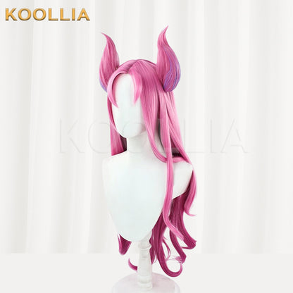 League of Legends &amp; Arcane Ahri Perücke mit langen rosa Haaren