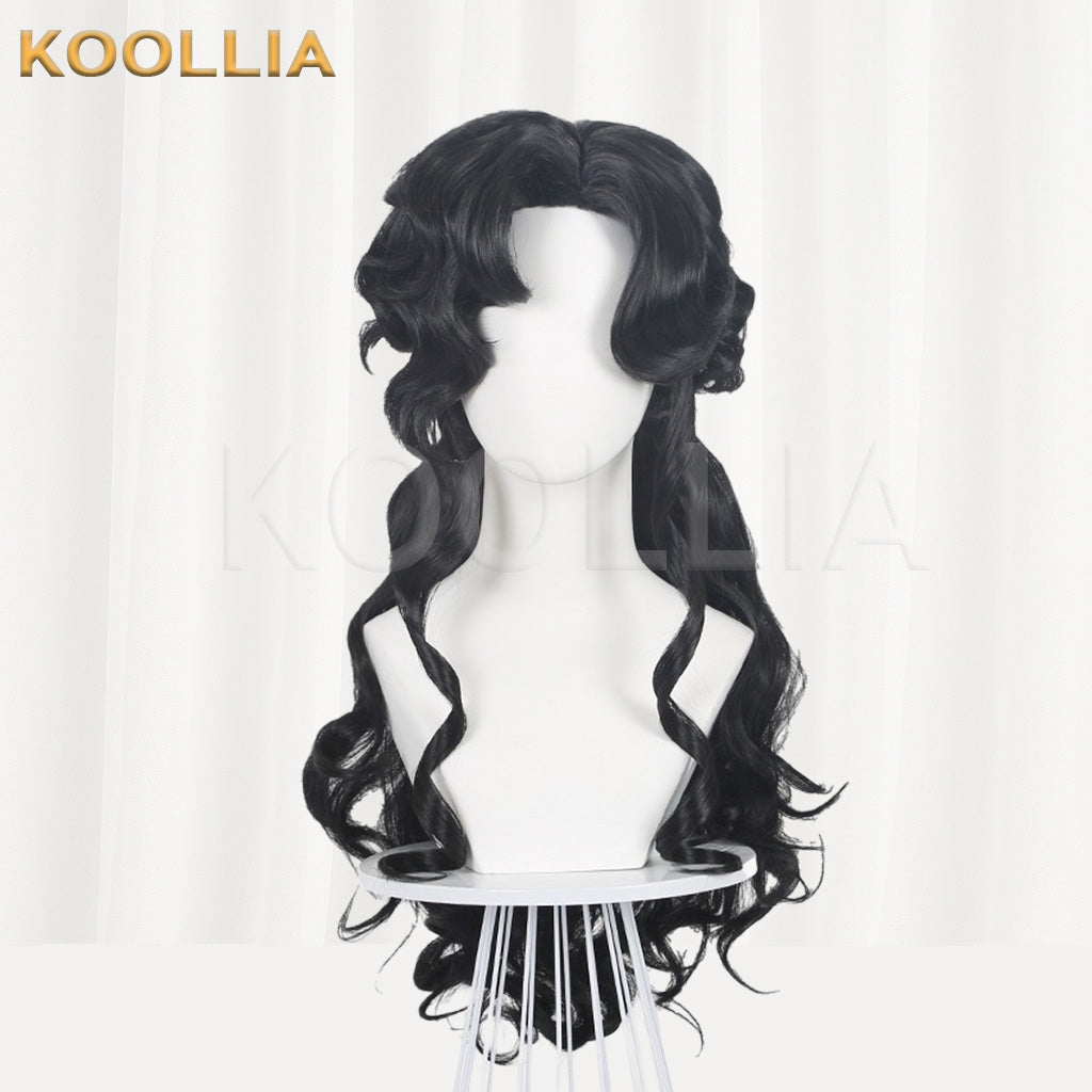 Reverse: 1999 Anjo Nala Black Center Part Long Wavy Basic Wig