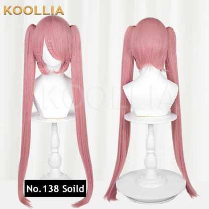 All-purpose Wig Hatsune Miku Twintails With Tiger Mouth Clip