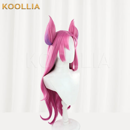 League of Legends &amp; Arcane Ahri Perücke mit langen rosa Haaren