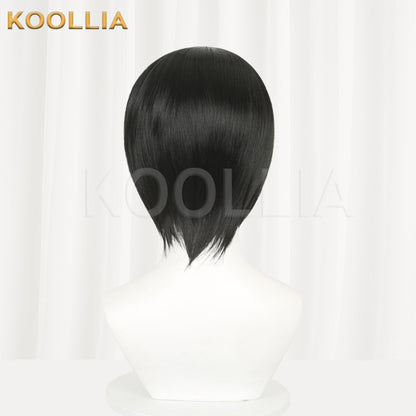 Hikaru no Go Hikaru Shindo Gold Black Two-Tone Short Basic Wig