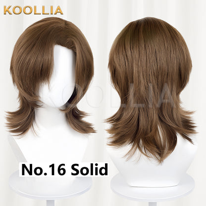 All-purpose Wig Matte Wolf Cut Wig with Side Parting