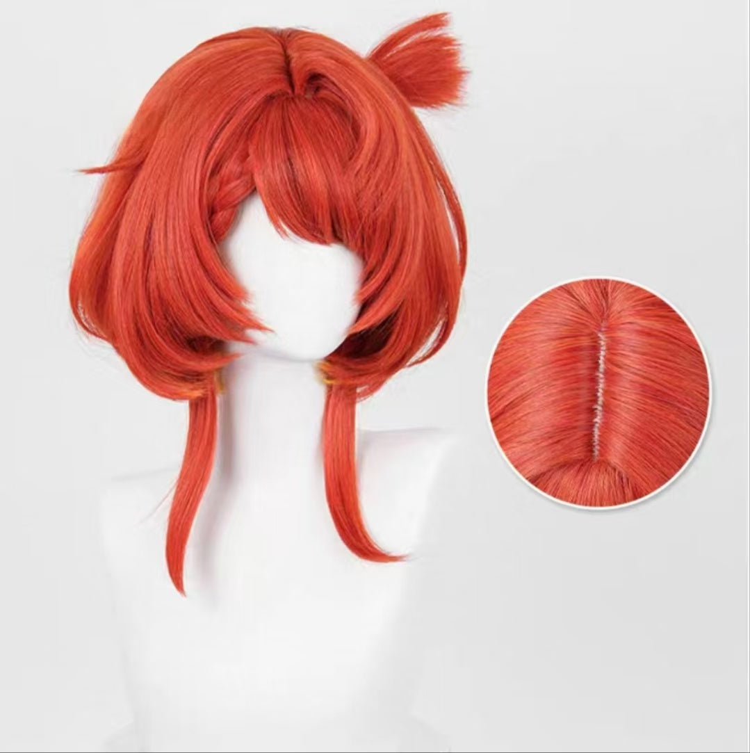 Honkai: Star Rail Tribbie Trianne Trinnon Short Red Hair Basic Wig